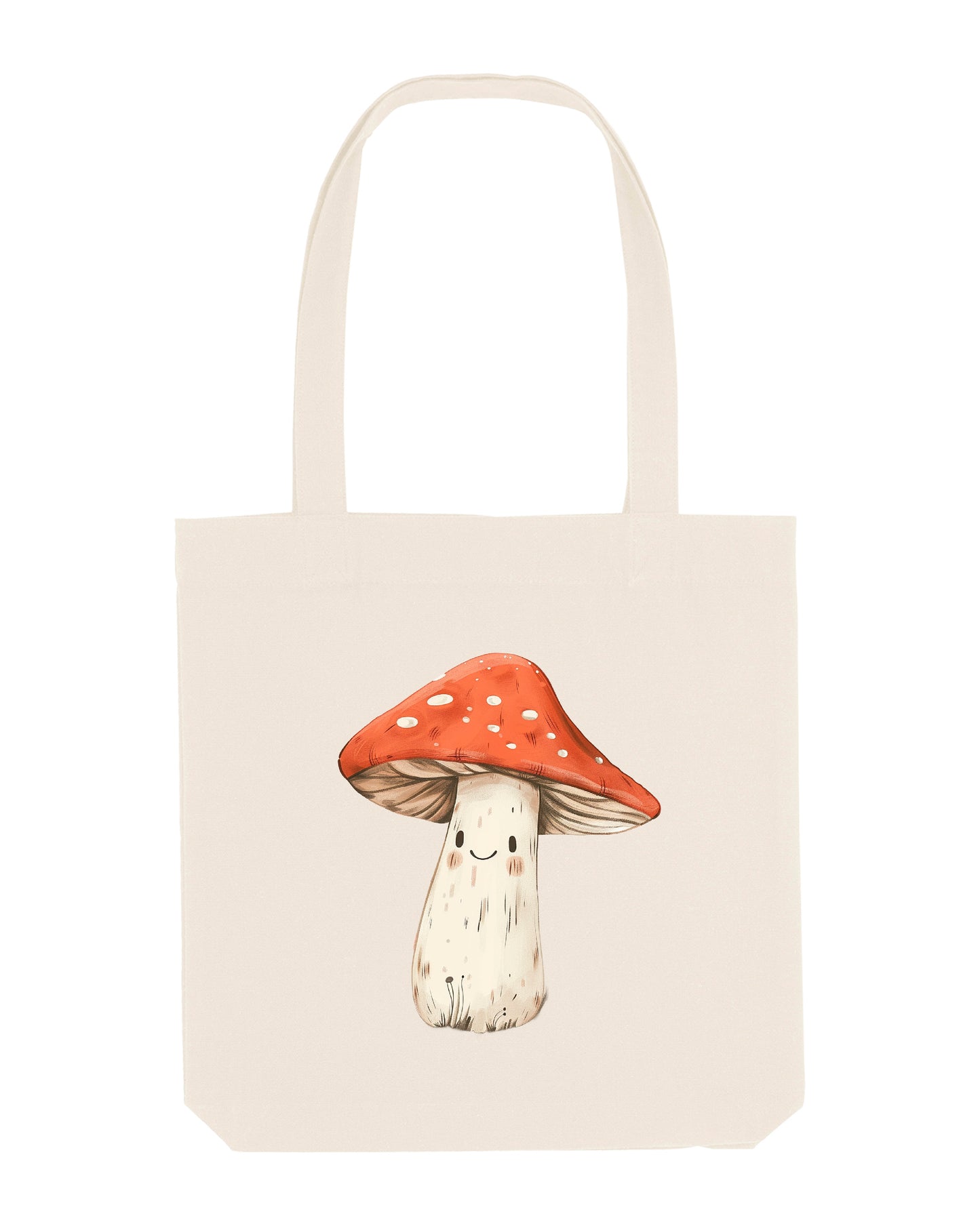 Mushroom Woven Tote Bag