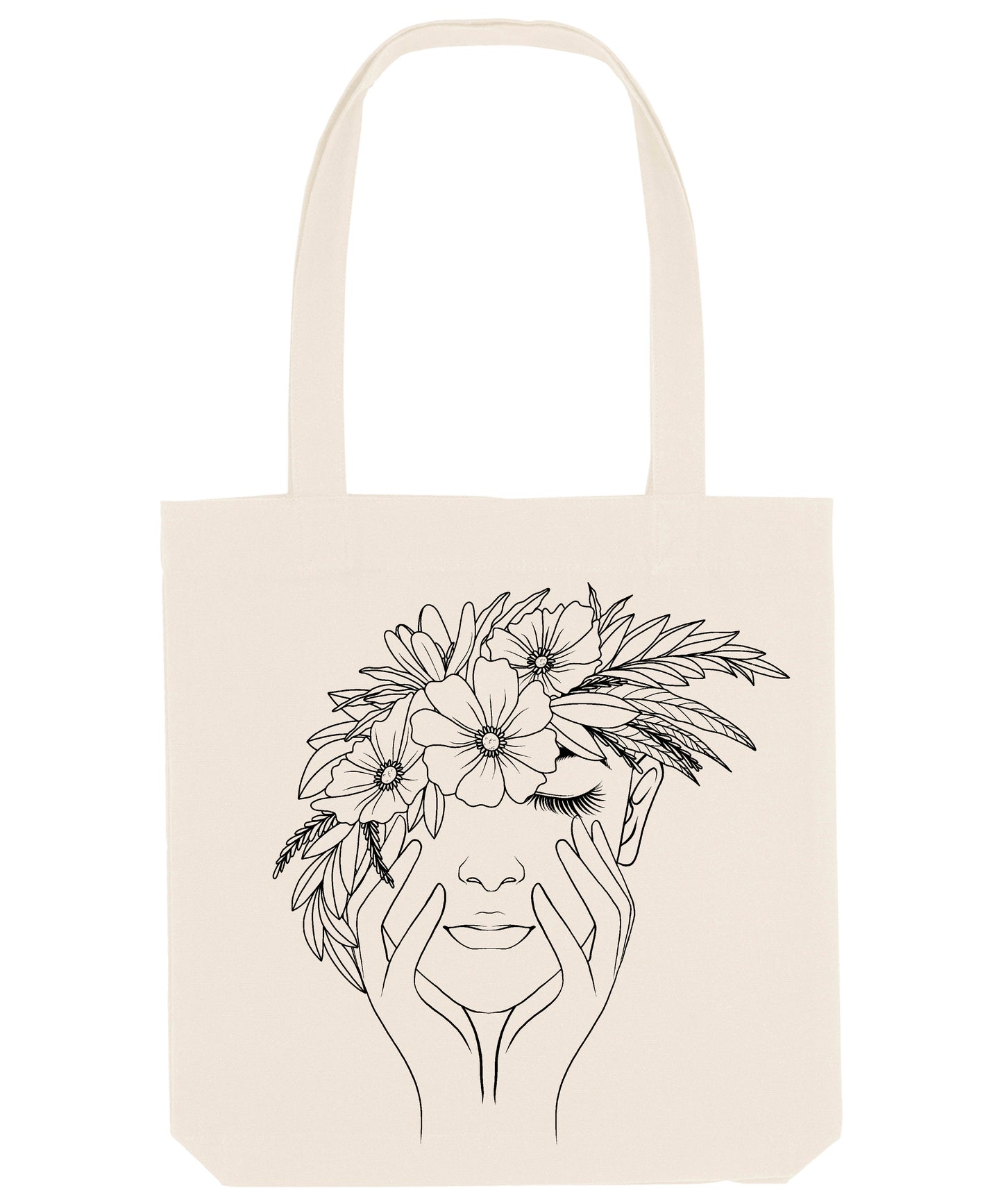 Flower Woman Tote Bag