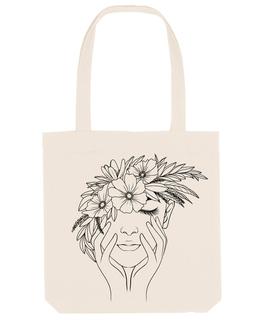 Flower Woman Tote Bag